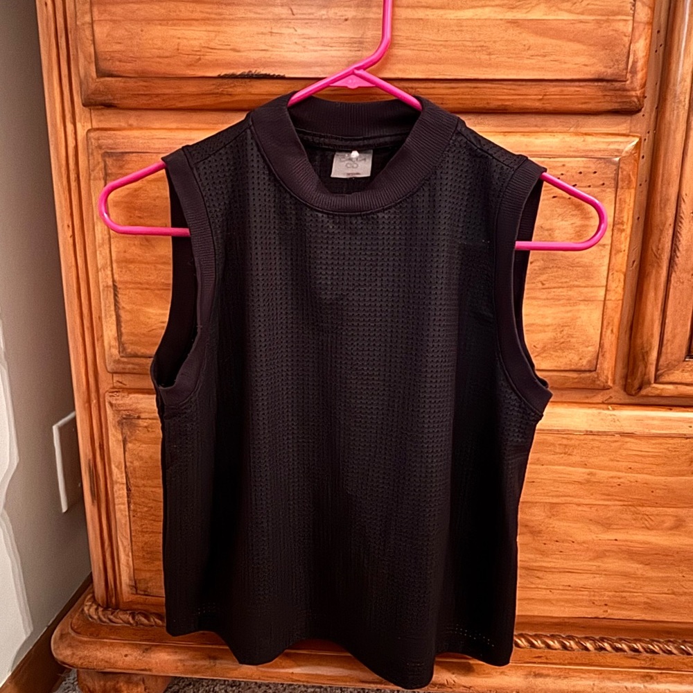 CALIA by Carrie Underwood Textured Black Tank Top